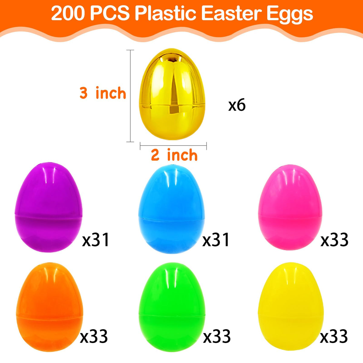 Olixmlya bulk Easter eggs for egg hunts and gifts