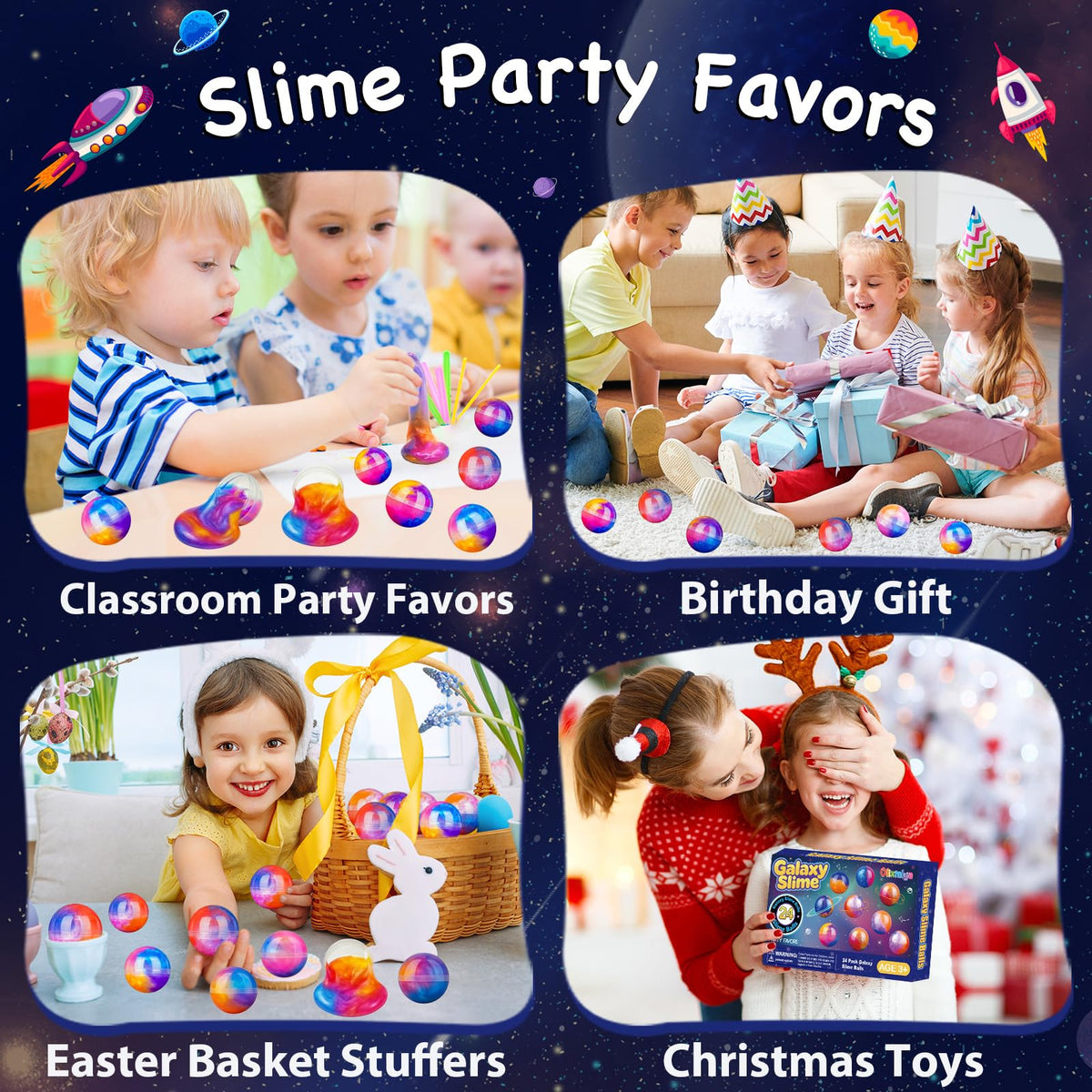 Olixmlya Galaxy Slime Balls used in classroom activities for rewards and exploration