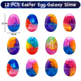 Olixmlya gift box of galaxy slime eggs for festive gifting.