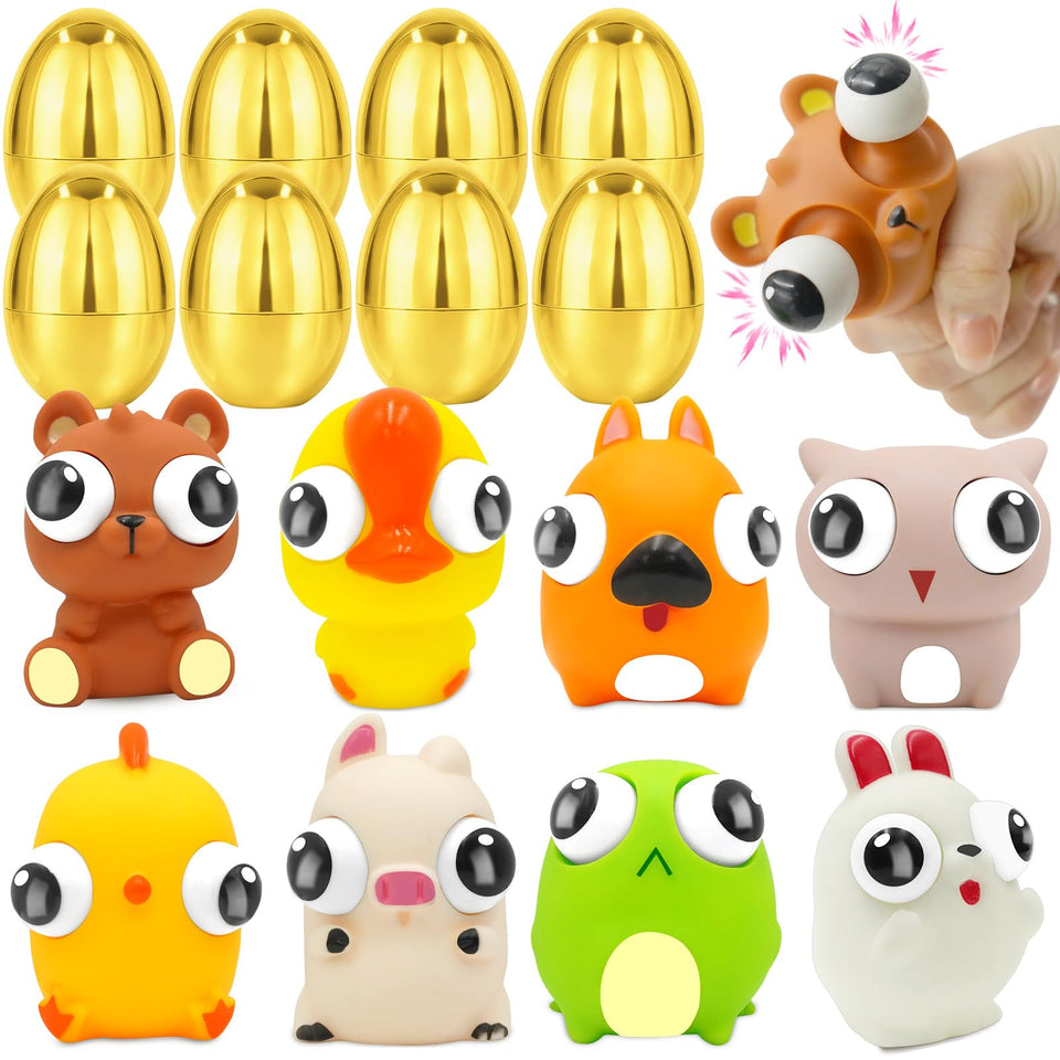 Olixmlya golden Easter egg eye-pop toy for calm sensory play