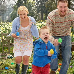 Olixmlya hinged design Easter eggs prevent lost lids during hunts