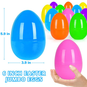 Olixmlya jumbo eggs open easily with snap fit for quick prize reveals.