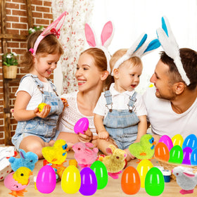 Olixmlya kids' basket stuffer eggs with wind-up animals.
