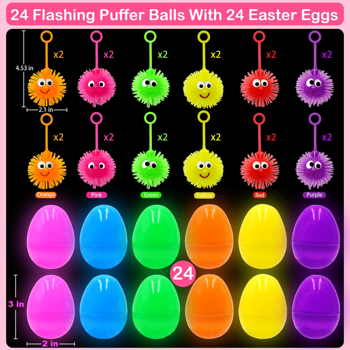 Olixmlya LED puffer balls glow brightly during kids playtime