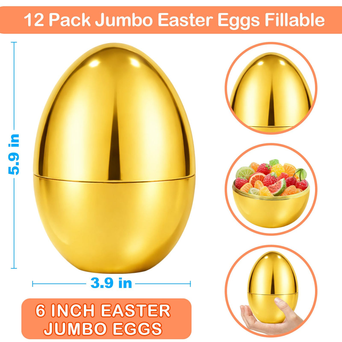 Olixmlya-safe, durable plastic eggs suitable for classroom activities and playtime.