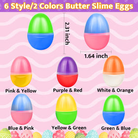 Olixmlya soft stretchy butter slime eggs durable and safe for kids.