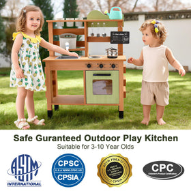 OLLIKIVI cedar wood frame offers durable outdoor use and kid-safe design