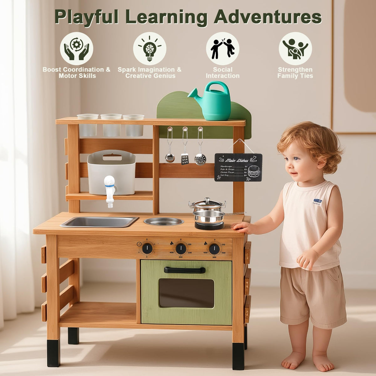 OLLIKIVI kids kitchen oven and stove invite storytelling through cooking adventures