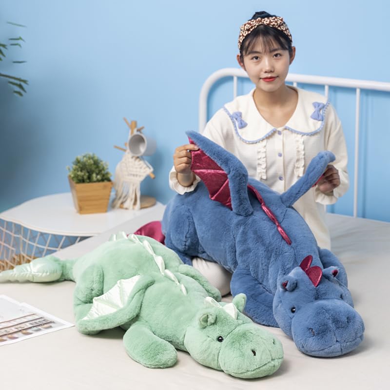 Ololele little weighted dragon white front view blending with calm spaces