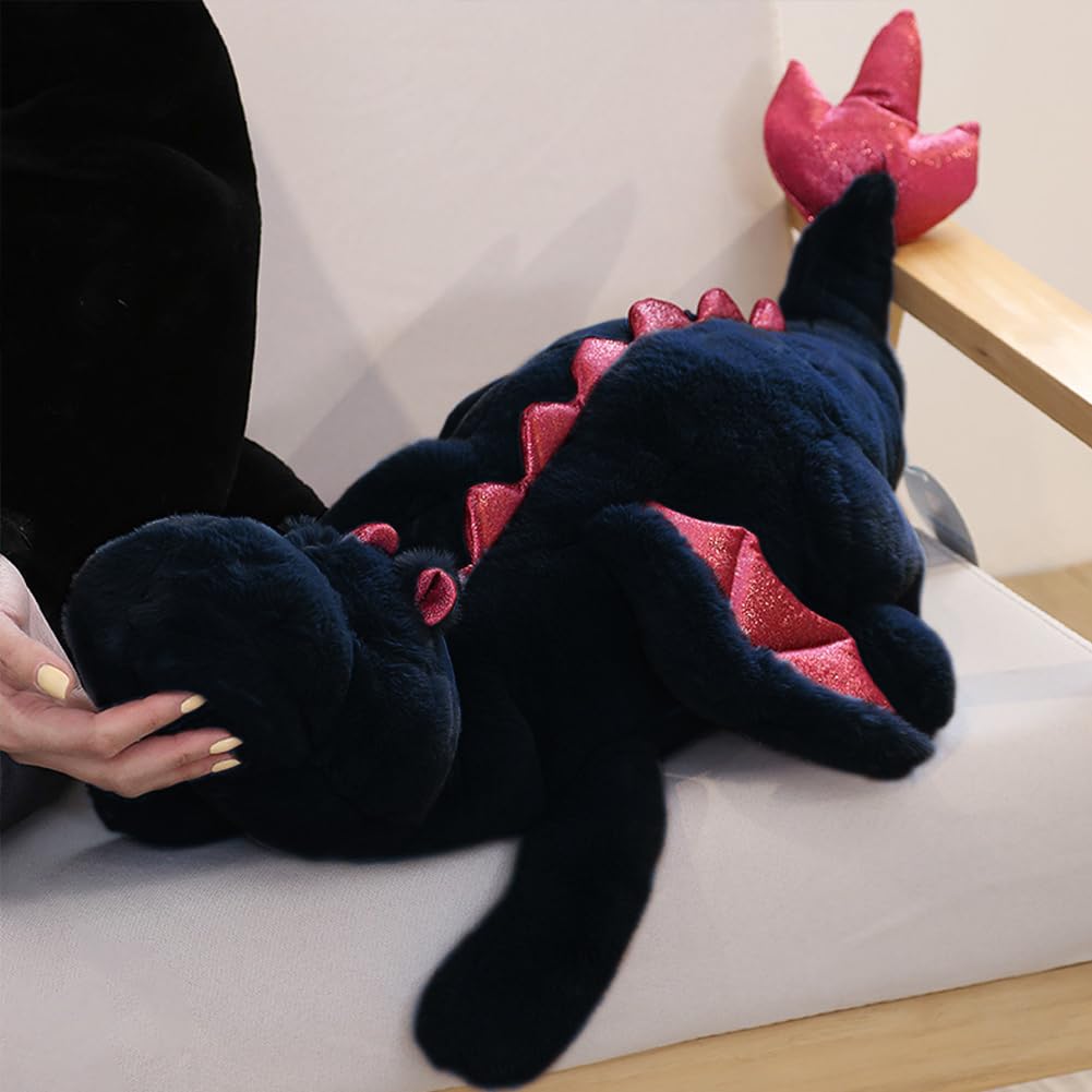 Ololele Little Weighted Dragon soft velvet fabric close-up
