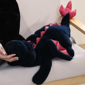 Ololele Little Weighted Dragon soft velvet fabric close-up