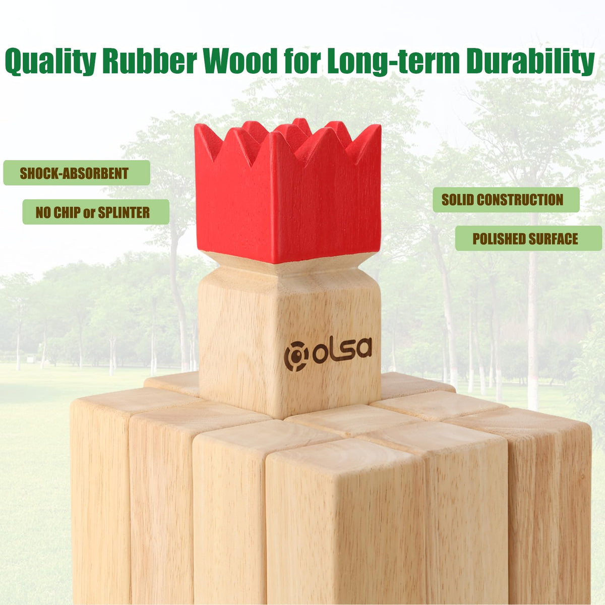 OLSA Kubb king piece central to strategic play