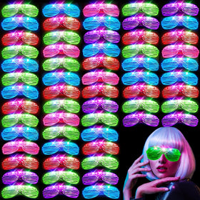 OLUPP 84pcs LED glasses five colors pack for versatile party looks