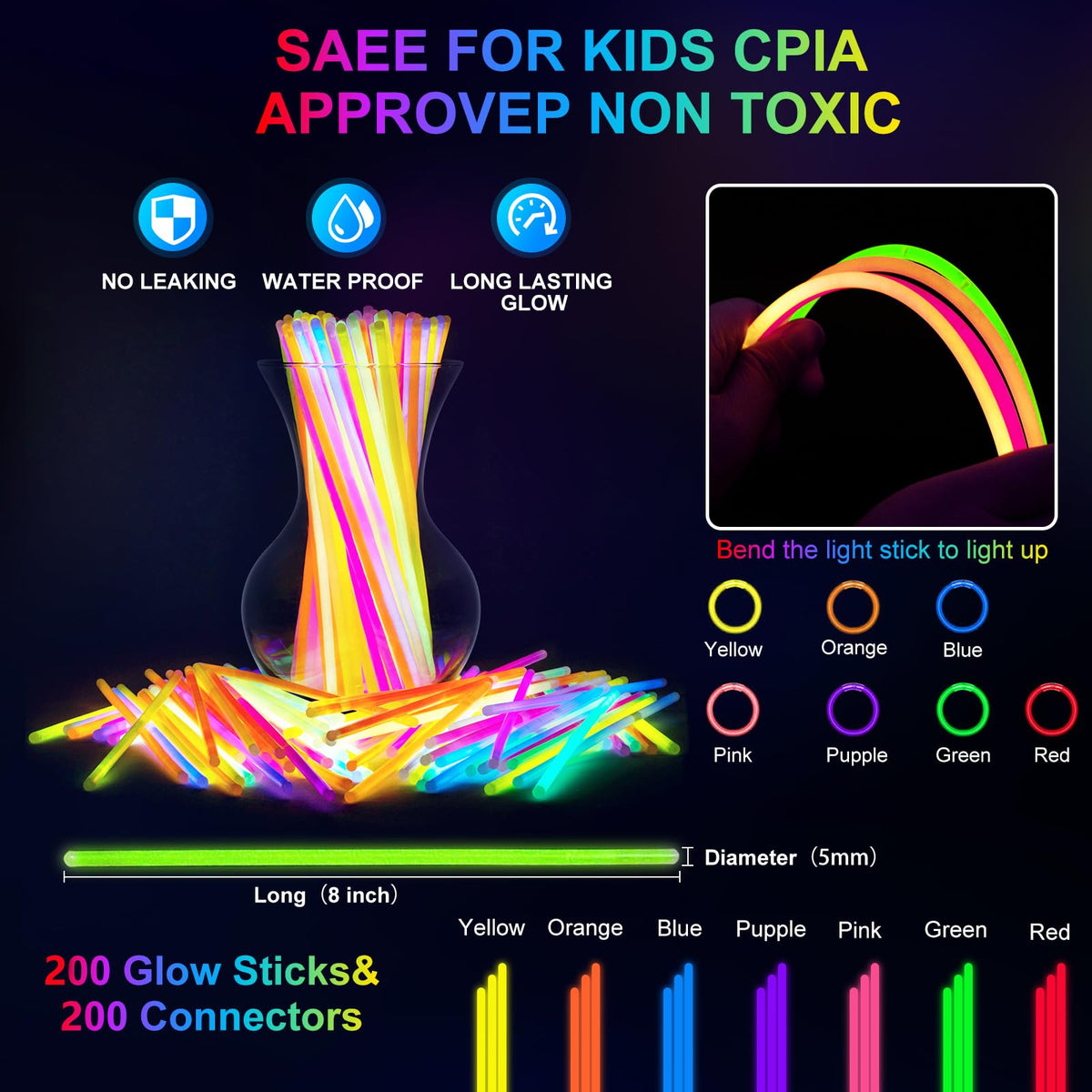 OLUPP bunny ear headband LED adds playful glow to weddings and parties
