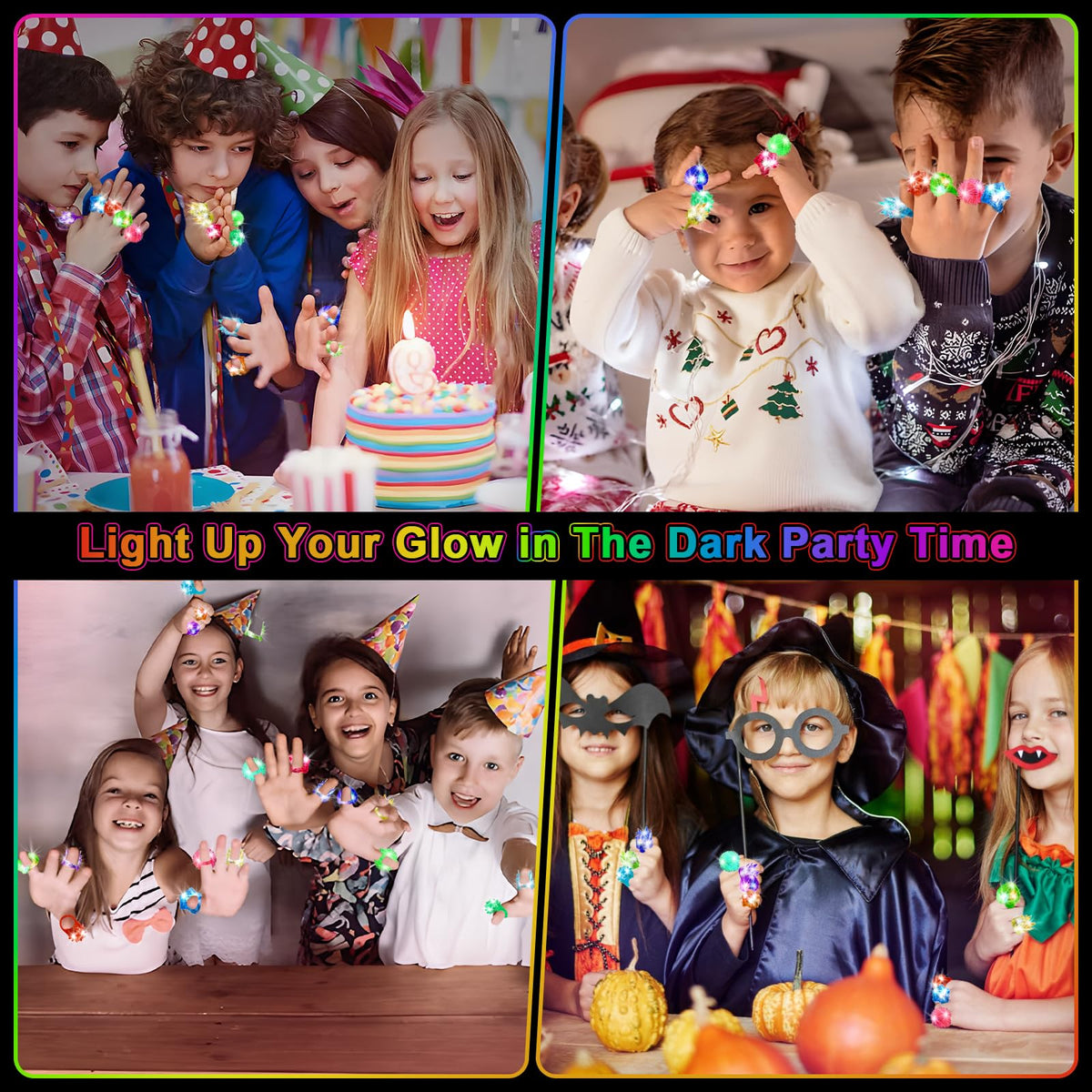 OLUPP durable rubber glow rings are comfortable for dancing.