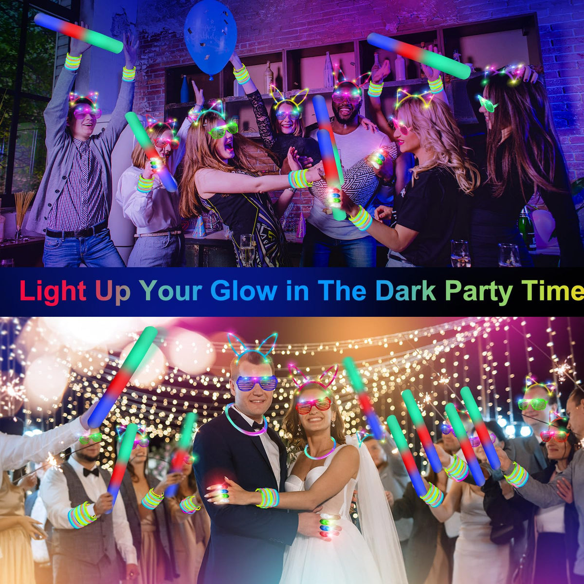 OLUPP 200 glow sticks provide flexible shapes for bracelets and necklaces