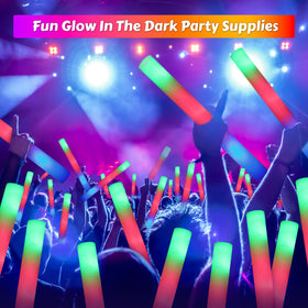 OLUPP foam glow sticks showcasing three modes enable dynamic lighting at events.