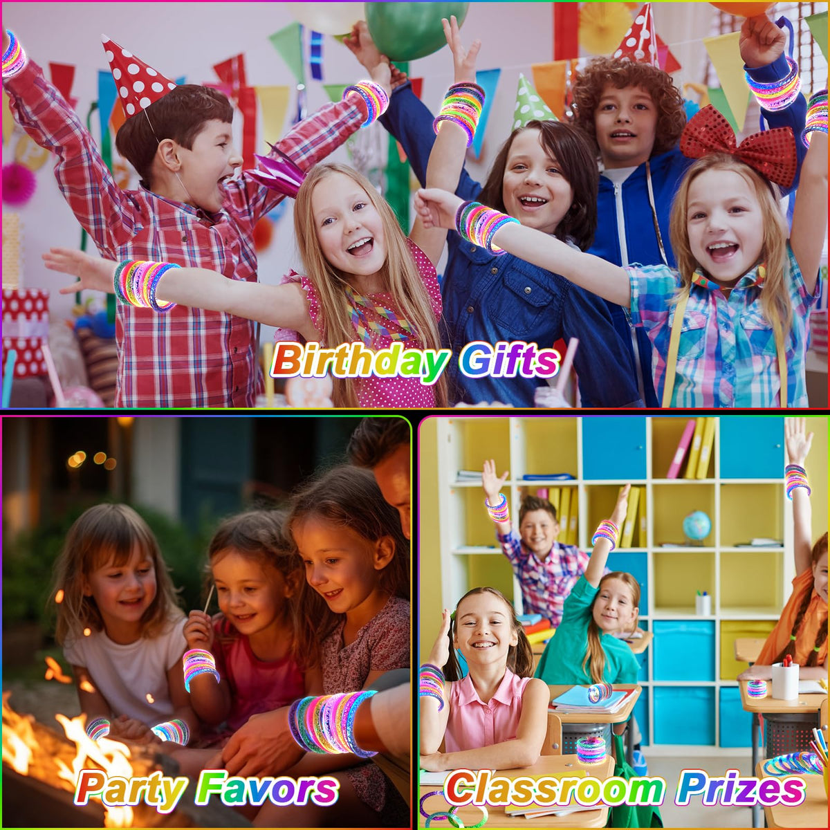 OLUPP neon party supplies in bulk ideal for birthdays and events