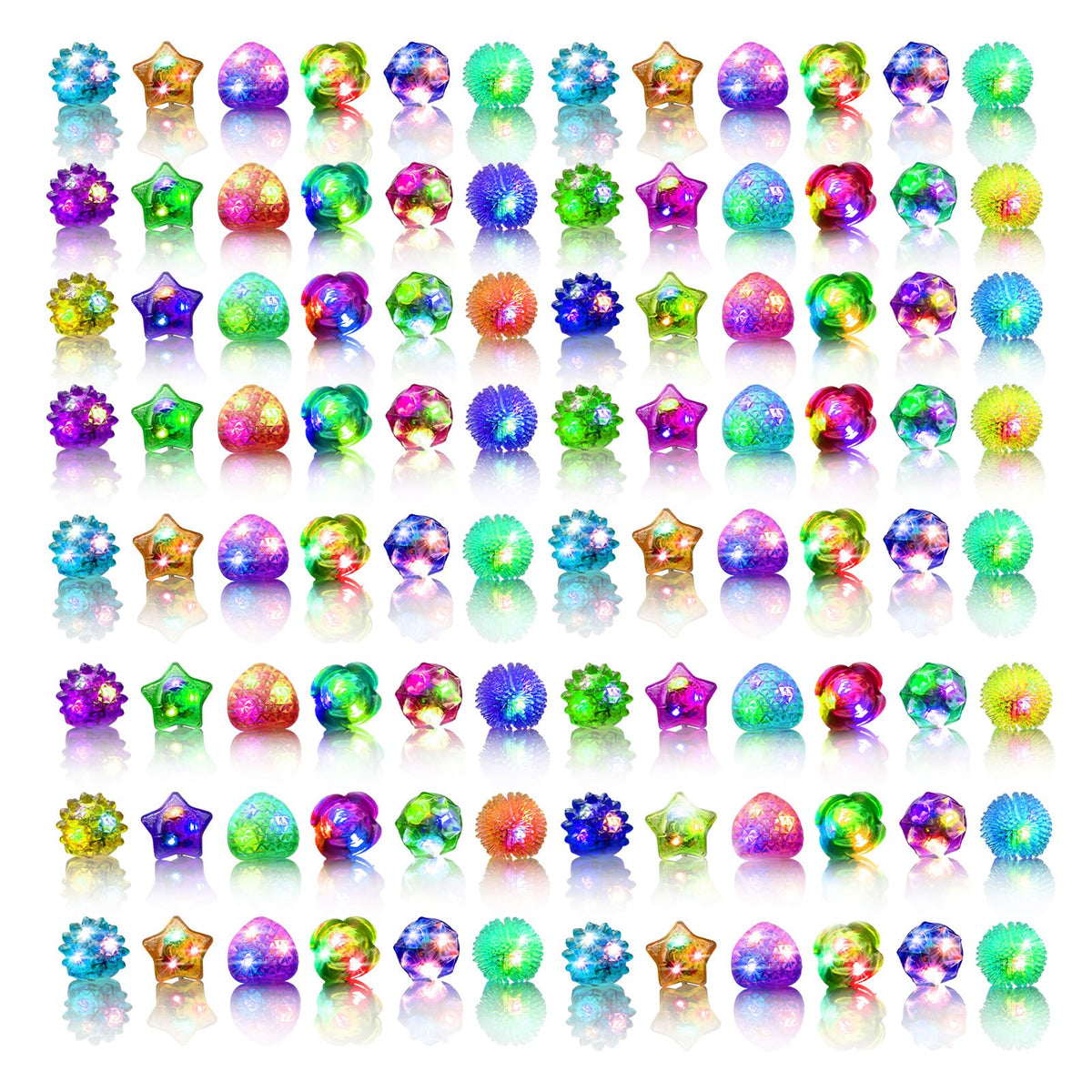 OLUPP light up rings glow in multi colors for party fun.