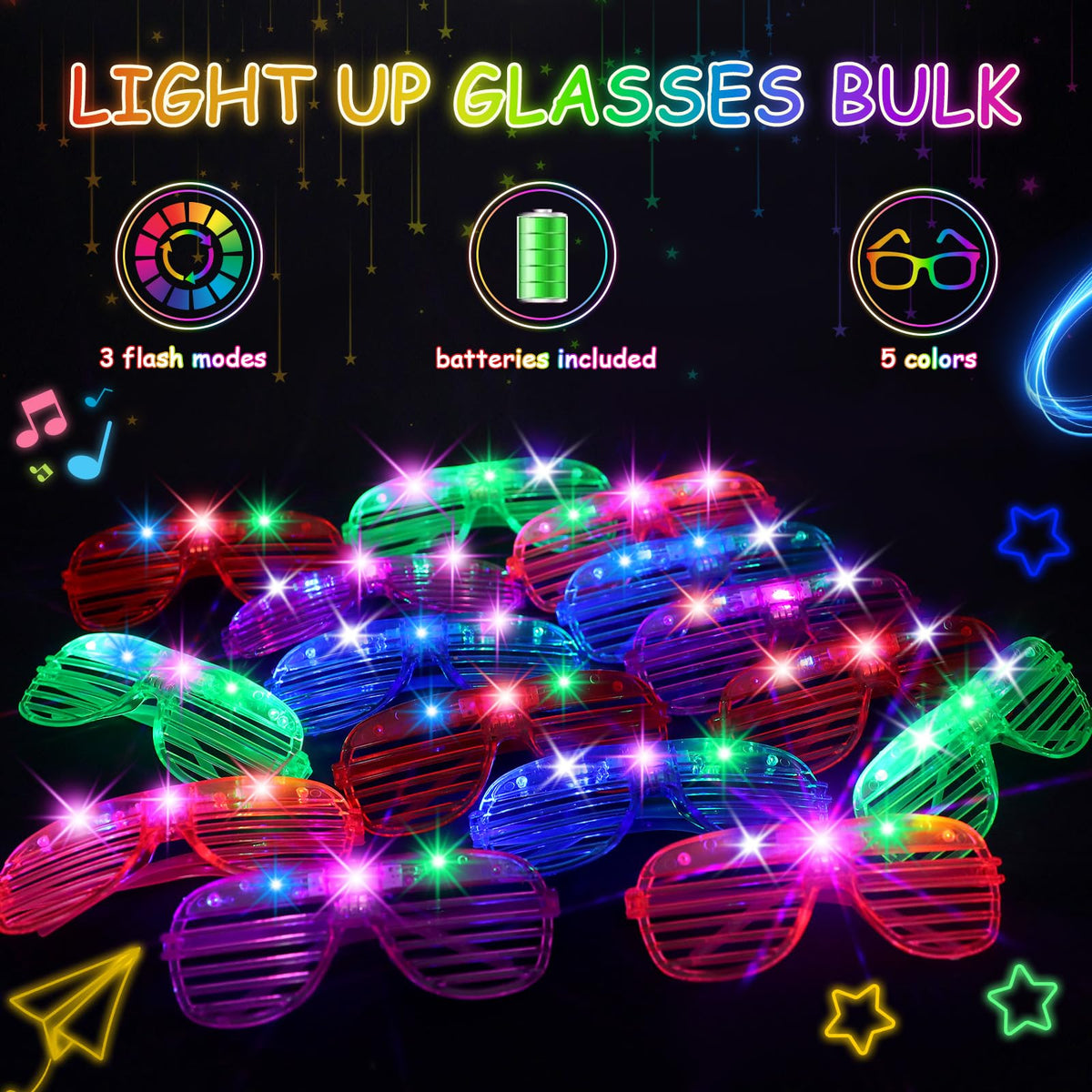 OLUPP glow glasses suitable for wedding birthday and concert events