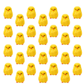 Olutacot 28-piece fluffy chicks set for charming Easter decorations