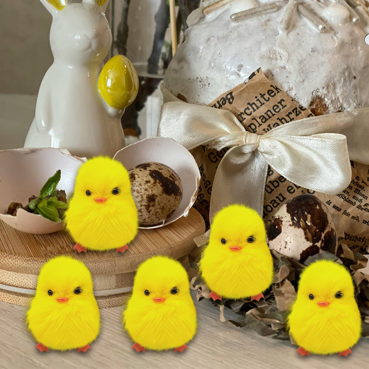 Olutacot Easter decoration chicks ideal for gift boxes and greeting cards