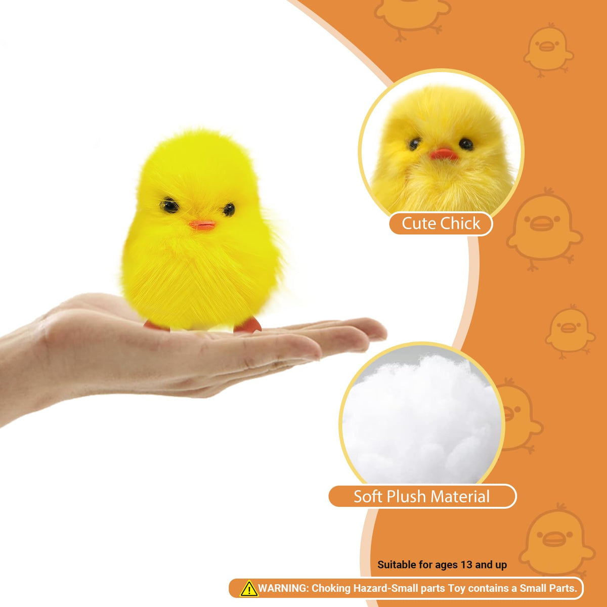 Olutacot soft faux fur chicks offer lightweight durable decor