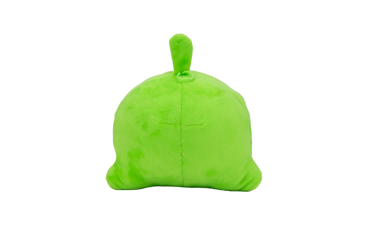Om Nom plush toy with Zeptolab label, a sought-after collectible for fans.