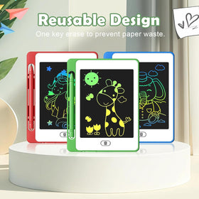 OMXDG Party Favor color LCD doodle board showing vibrant colors for drawing.