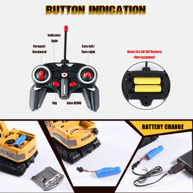 Onadrive rc excavator battery charging enables longer play sessions outdoors