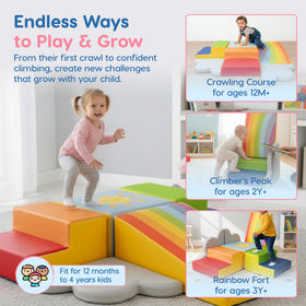 Once Upon a Cloud complete set displayed for immersive indoor climbing adventures.