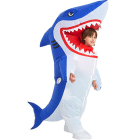 One Casa shark costume made from durable waterproof polyester for lasting wear