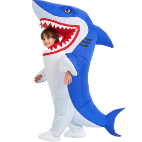 One Casa inflatable shark costume adds Halloween fun and memorable photos