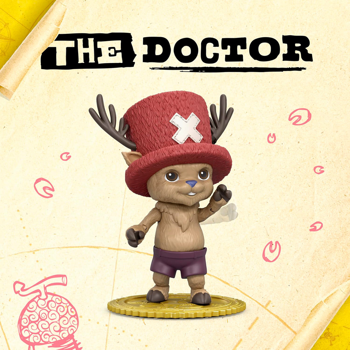 One Piece Tony Tony Chopper with six accessories ready for versatile posing