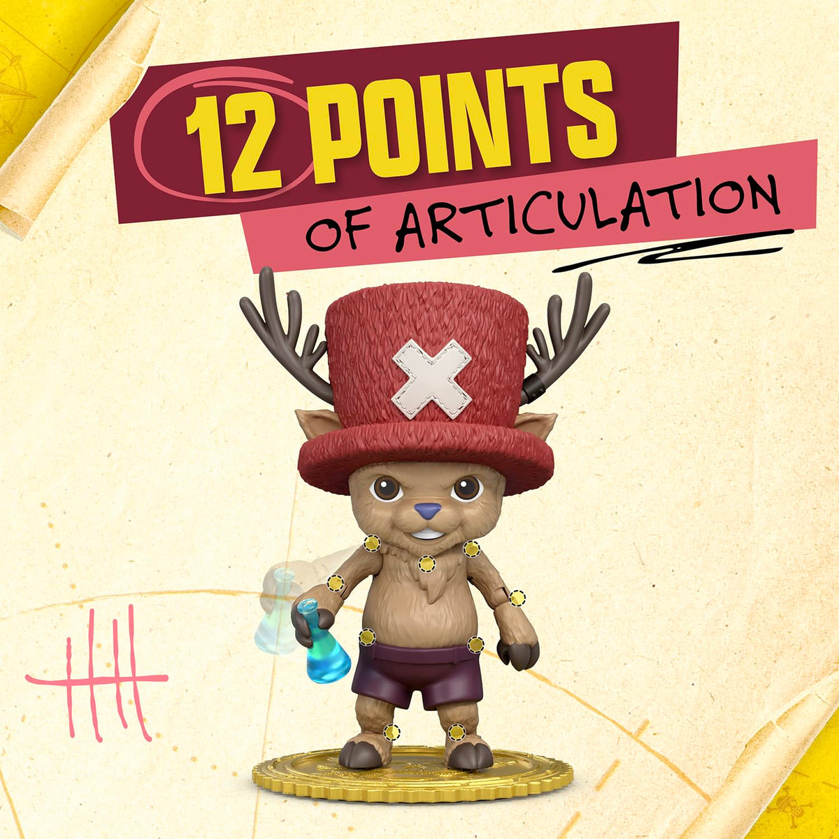 One Piece Tony Tony Chopper swappable faces enables expressive posing
