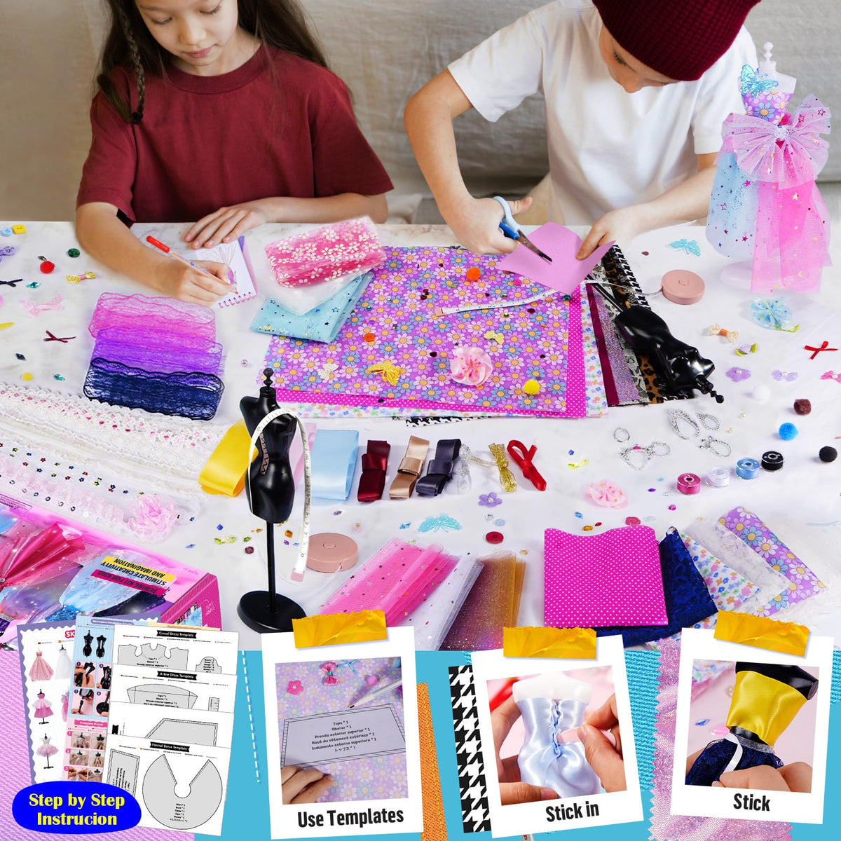 ONE TO FOUR decorative flowers and bows embellish looks with flair