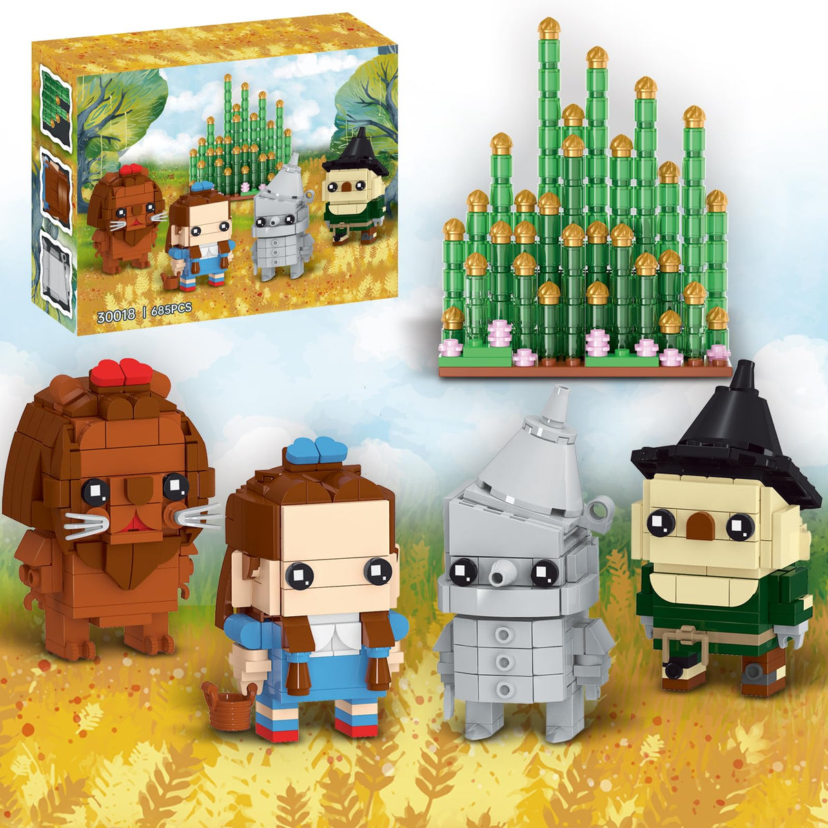 onederbkk classic action figure building set assembled figures for display and collection.