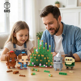 onederbkk classic action figure building set display case suitable for desks or shelves.