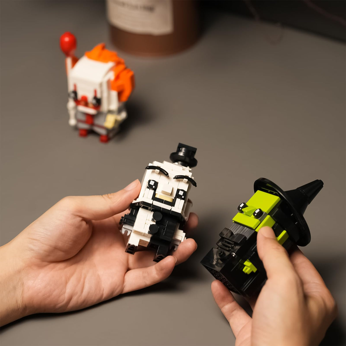 Onederbkk horror trio building-instructions bags support guided assembly