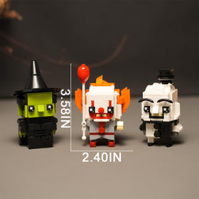 Onederbkk horror trio square-head witch display for eerie shelf centerpiece