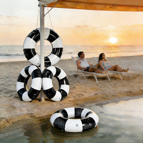 ONEPTY adult-size donut pool float ideal for pool parties.