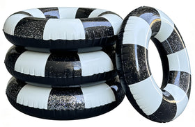 ONEPTY four-pack inflatable pool floats in 35-inch size for pool parties.