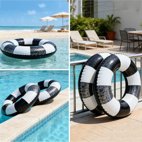 ONEPTY thickened PVC material offers durable, long-lasting pool float.