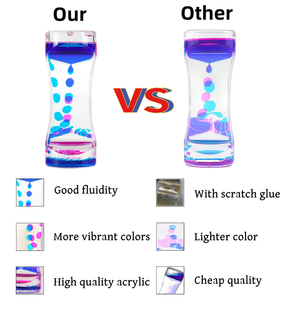 Oneshow Liquid Motion Bubbler decor and timer for office or classroom use