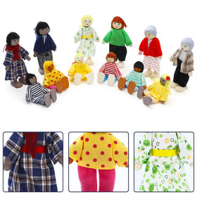 ONEST grandparents dolls in warm clothes for cozy family play scenes.