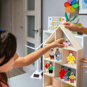ONEST movable limbs wooden dolls enabling varied poses for dynamic play.
