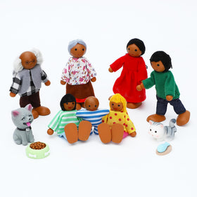 ONEST wooden dollhouse set baby figure adding warmth to family scenes