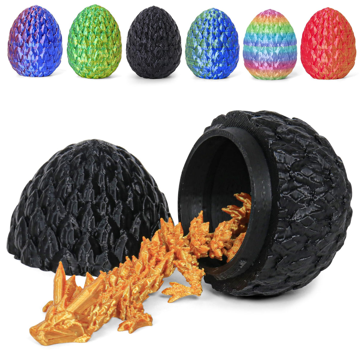 ONEVIVE Dragon Egg inner dragon figurine revealed inside the shell.