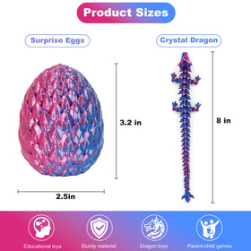 ONEVIVE dragon inside egg shows articulations for interactive play.