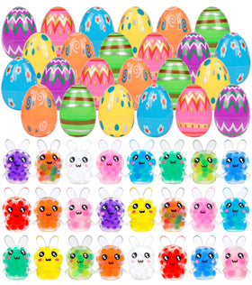 ONEVIVE Easter bunny squeeze ball inside an egg for festive egg hunts and sensory play.